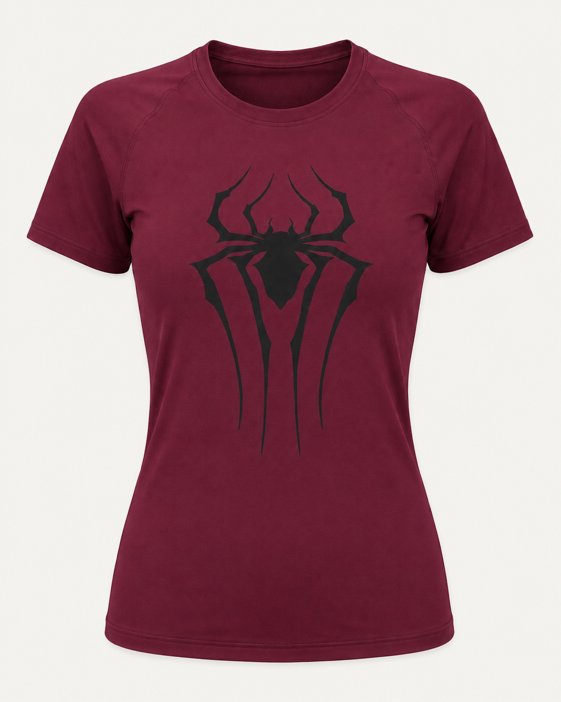 تيشيرت رياضي نسائي - Spider Burgundy